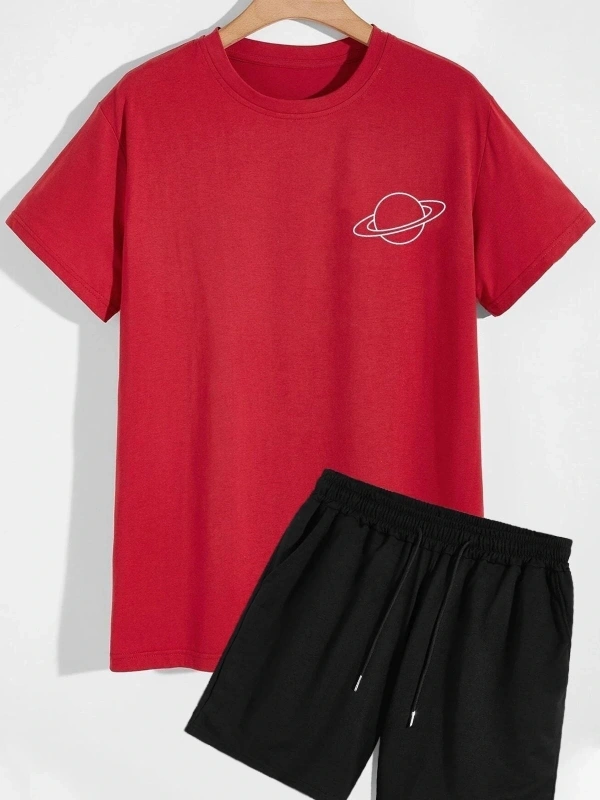 Saturn Şort T-shirt Eşofman Takımı SATURNLOGO