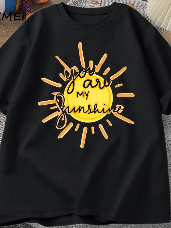 Sen benim güneş T-shirt pamuk adam kısa kollu T-shirt komik baskılı Tees erkekler kadınlar St 2980