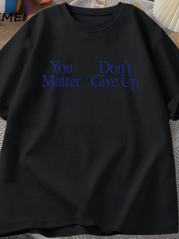 Sen Önemli Değil T-Shirt Erkek Tasarımcı Giyim Erkekler Grafik Tees Pamuk Şort Kollu T Gömlek 2947