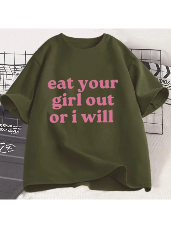 Senin kız dışarı yemek ya da ben T Shirt LGBTQ T-Shirt lezbiyen eşitlik hakları Tshirt gurur