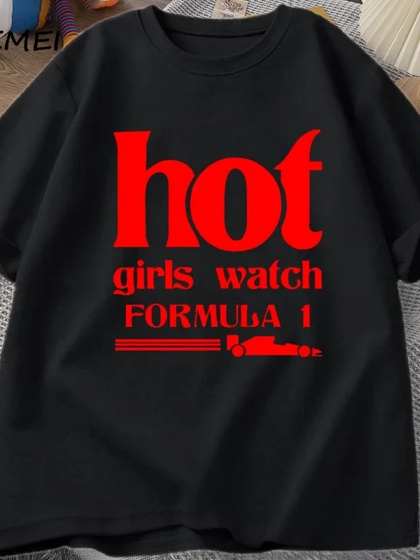 Sıcak kız çocuk saatleri formülü t shirt erkek giysileri baskı rahat pamuk kısa kollu Tee üst 2858