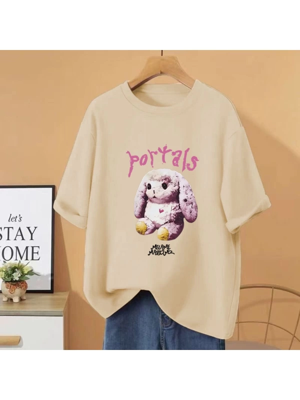 Sıcak Melanie Martinez Portalları Albümü Grafik T Shirt Hip Hop streetwear Erkek Kadın G