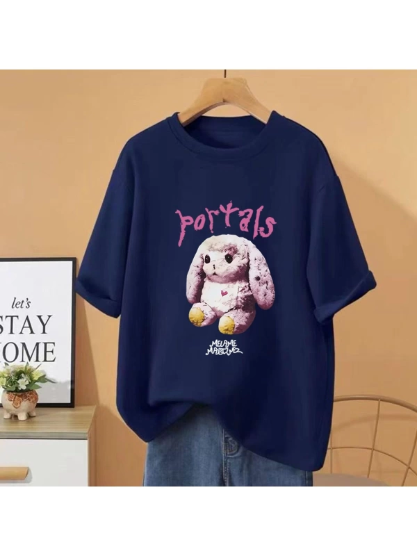 Sıcak Melanie Martinez Portalları Albümü Grafik T Shirt Hip Hop streetwear Erkek Kadın G