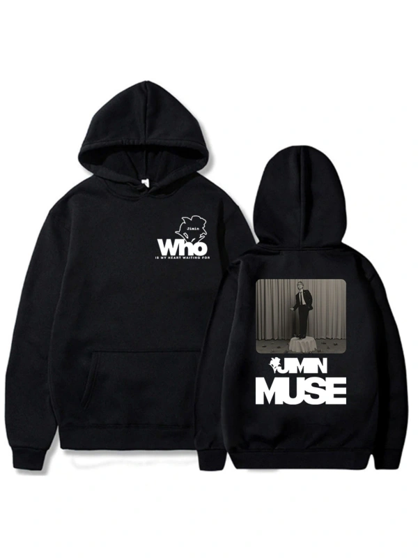 Siyah Jimin Muse Albümü Grafik Kalbimi Kimdir ÇiçekMoletom Fem