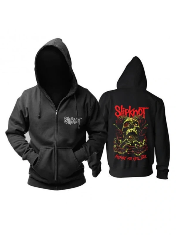 Slipknot Hoodie Fermuarlı Kapüşonlu Tip76 14059