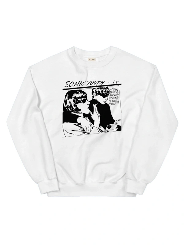 Sonic Youth Sweatshirt Beyaz