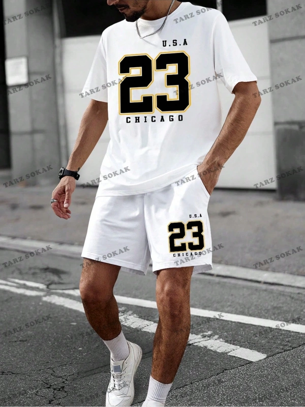 Sporsity Dijital Baskı Erkek Tişört Seti