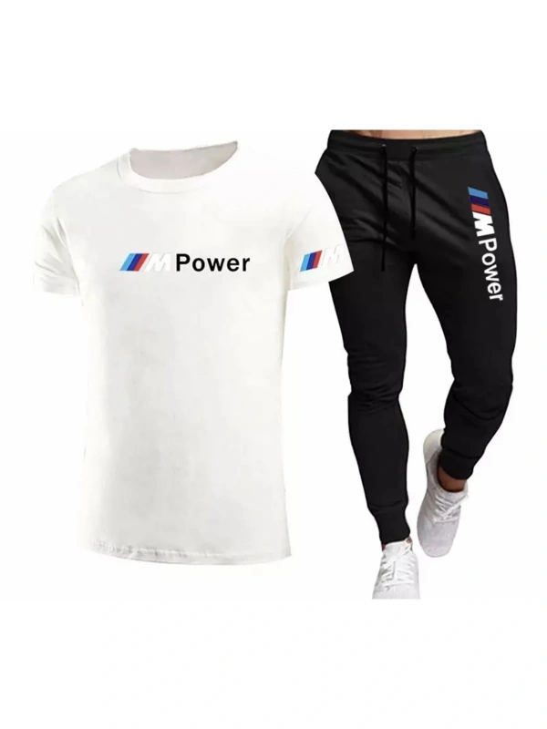 Ter Tutmayan %100 Pamuk Bmw Baskılı Kısa Kollu Yazlık Oversize Erkek Eşofman Takımı