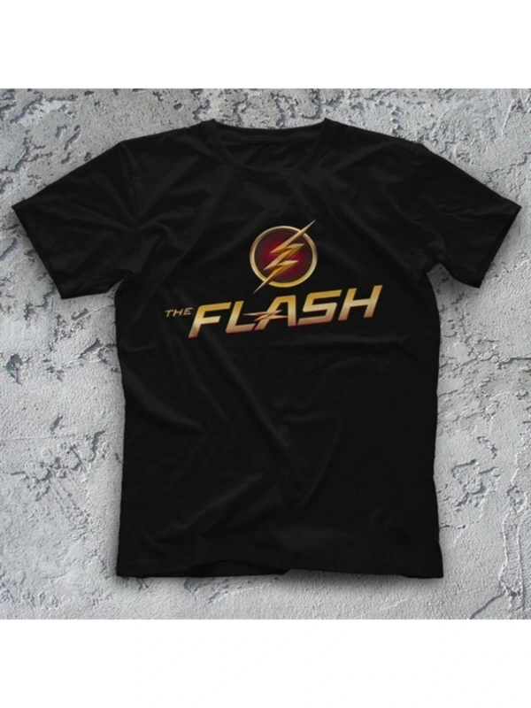 The Flash Siyah Çocuk Unisex Tişört T-shirt