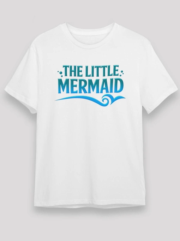 The Little Mermaid Beyaz Unisex Tişört T-Shirt