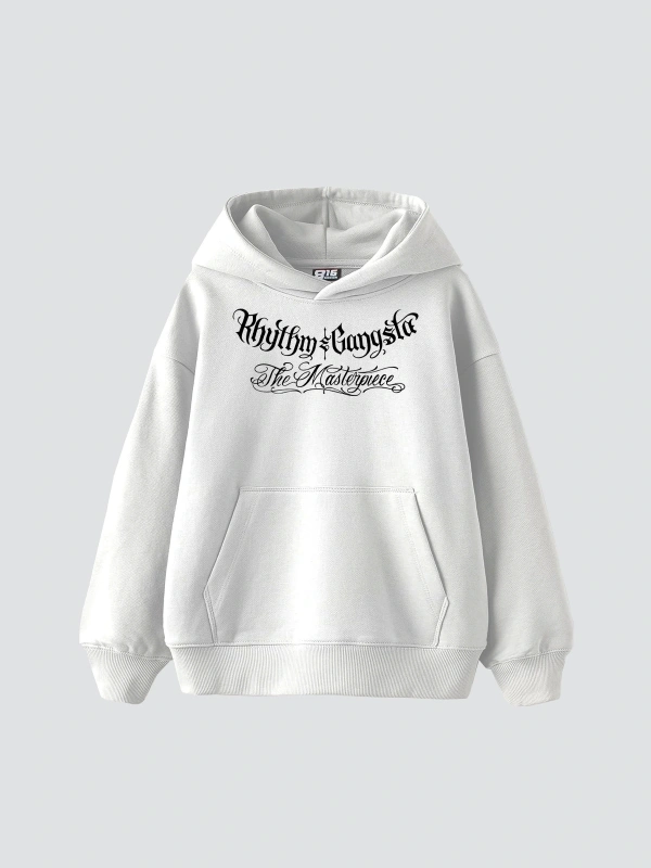 The Masterpiece Graffity Baskılı Oversize Unisex Beyaz