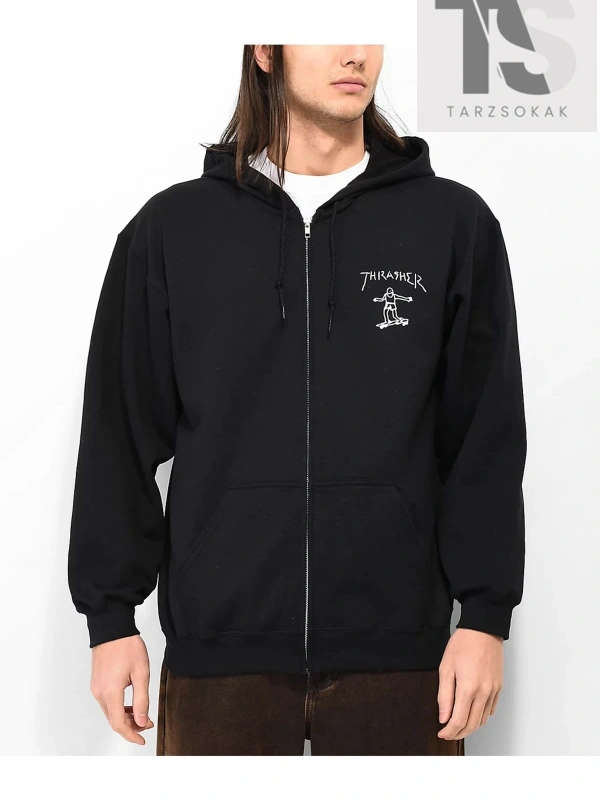 Trasher Skate Sweatshirt Fermuarlı Hırka