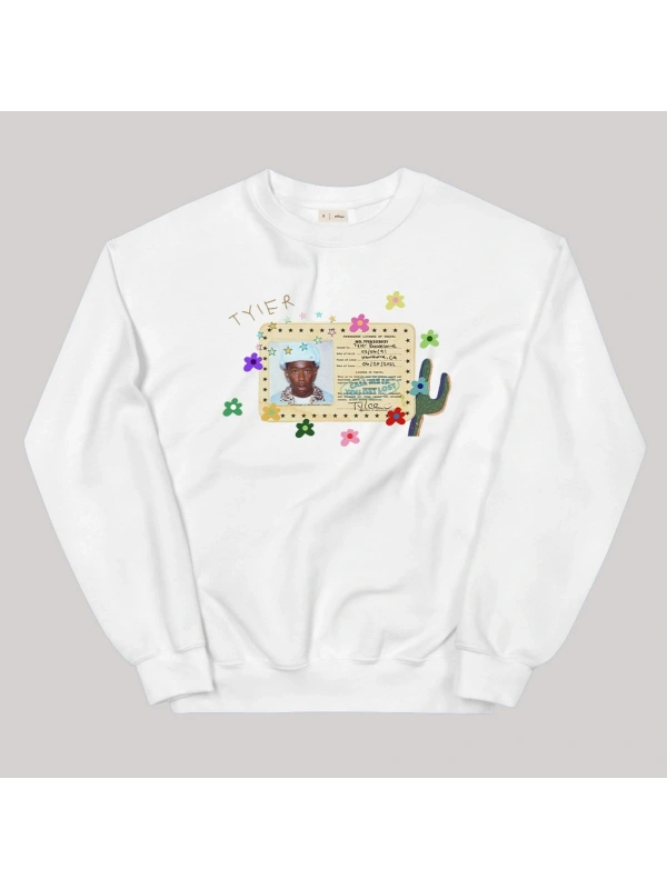 Tyler The Creator Sweatshirt Beyaz