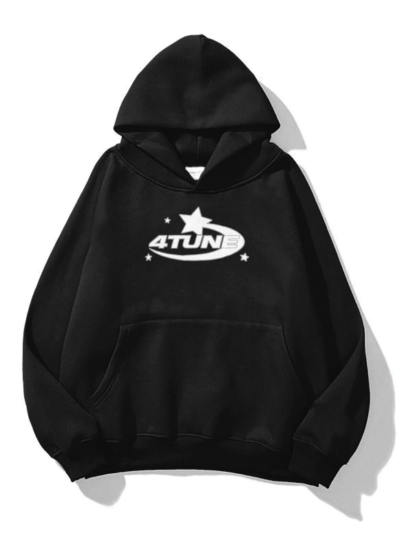 Unisex 4tune Sweatshirt Hoodie Siyah