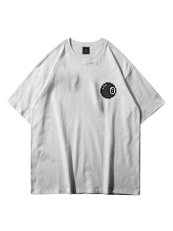 Unisex 8 Ball Beyaz Tshirt