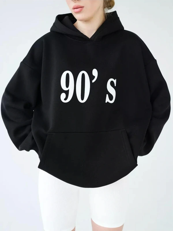 Unisex 90s Sweatshirt Siyah