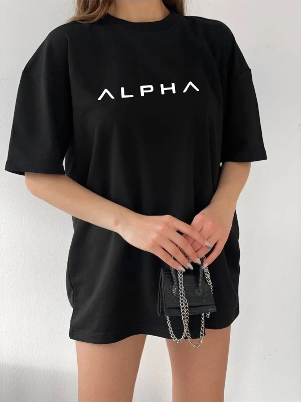Unisex Alpha Rahat Kesim Oversize T-shirt