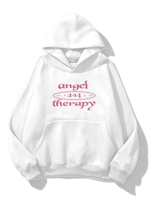 Unisex Angel Therapy Sweatshirt Beyaz