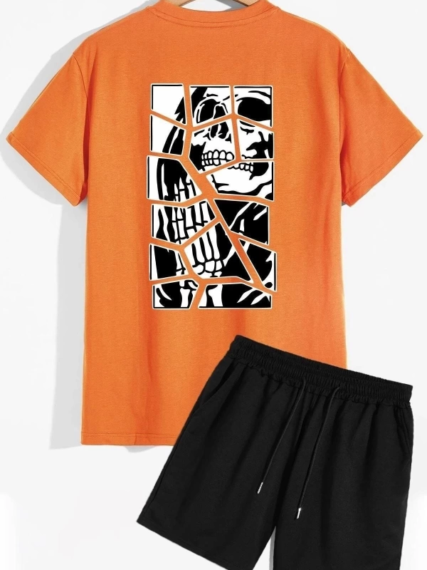 Unisex Anime Şort T-shirt Eşofman Takımı TSH-DECCAL-SHRT-DUZ