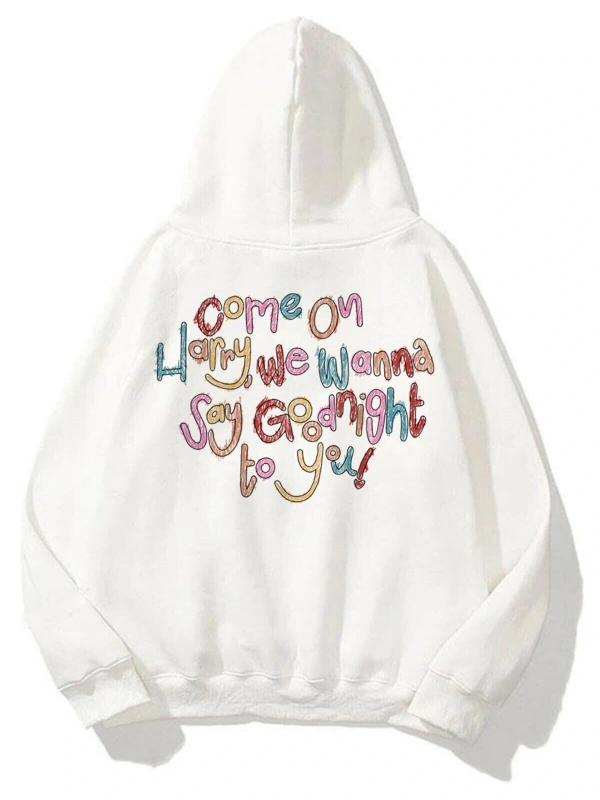 Unisex As It Was Sweatshirt Hoodie Beyaz