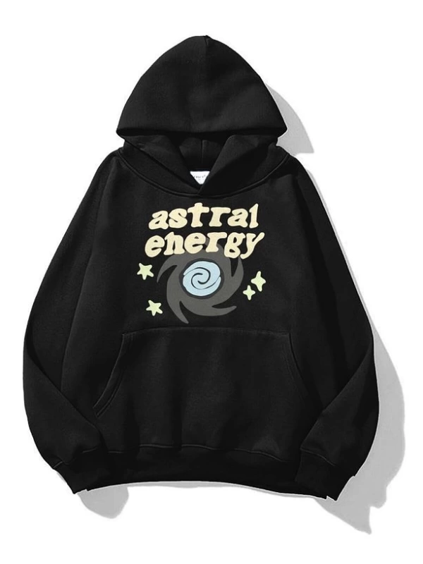 Unisex Astral Energy Sweatshirt Siyah