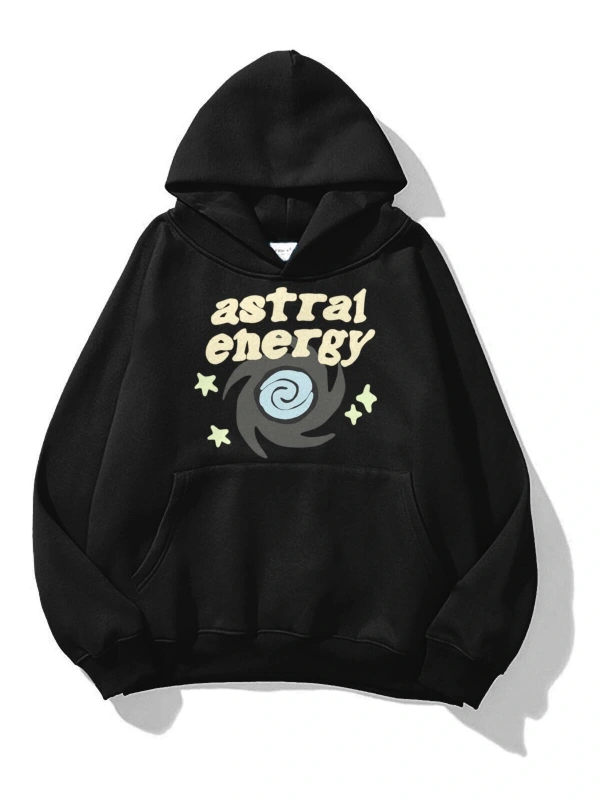 Unisex Astral Energy Sweatshirt Siyah
