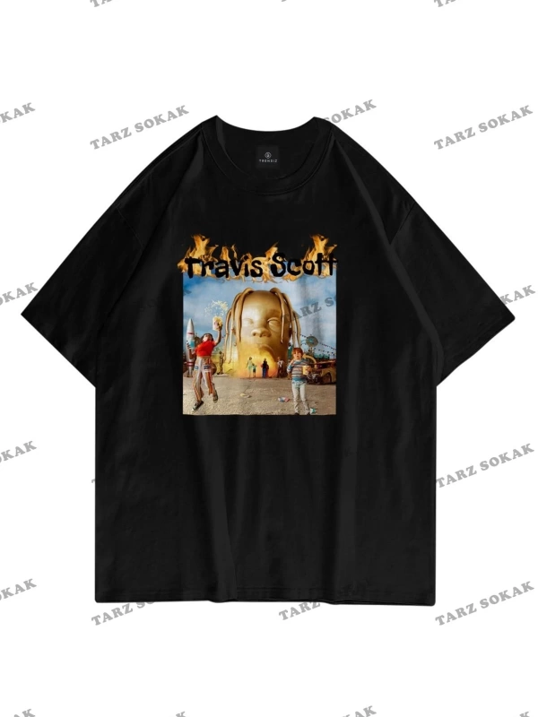 Unisex Astroworld Album Cover Siyah