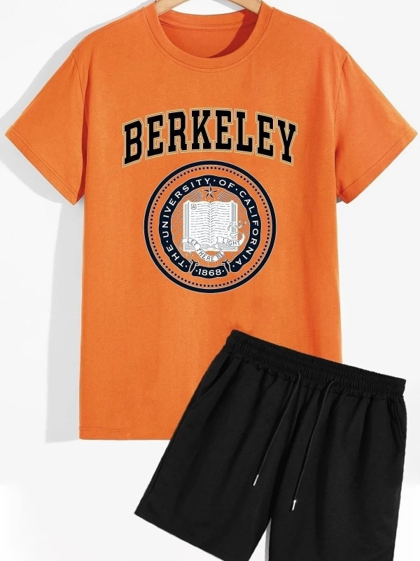 Unisex Berkeley Şort T-shirt Eşofman Takımı TSH-BERKELEY-SHRT-DÜZ