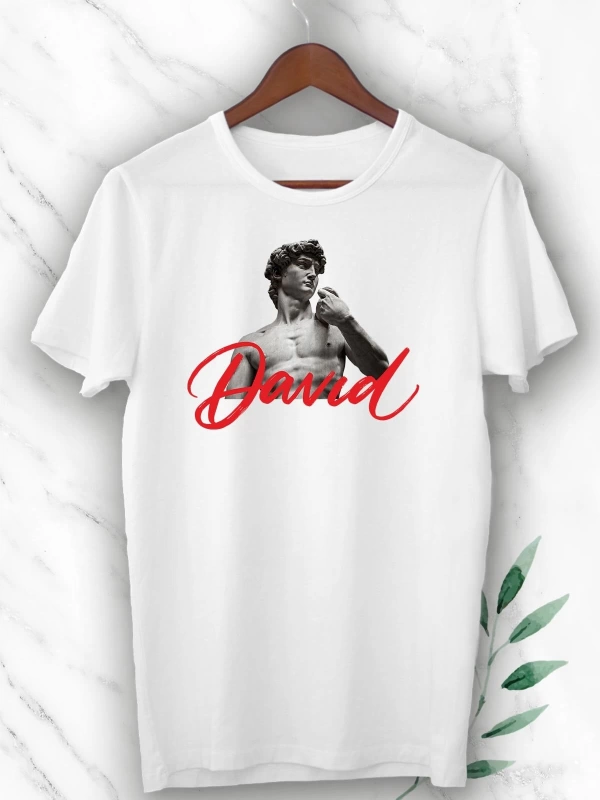 Unisex Beyaz  Baskılı Tişört