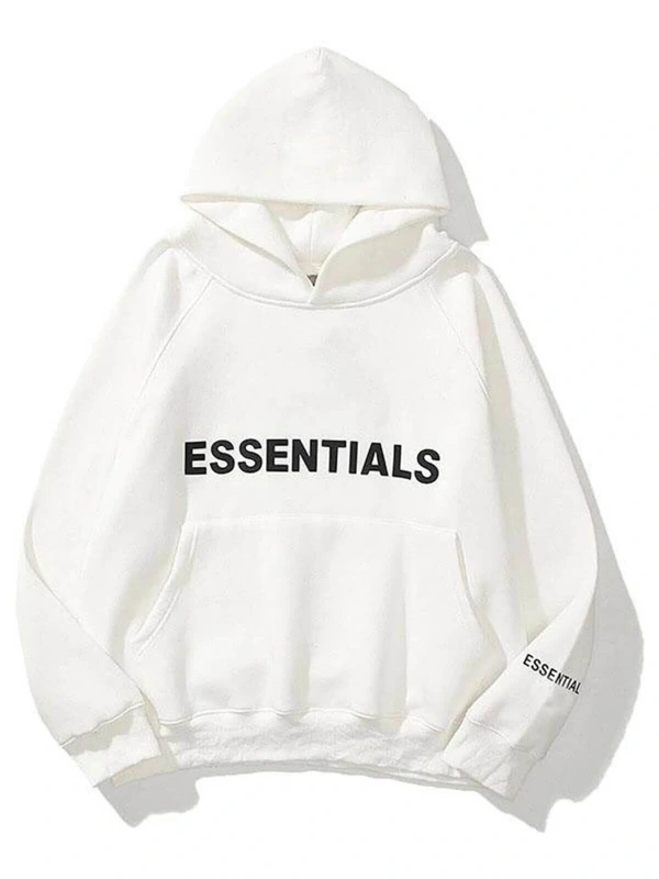 Unisex Beyaz Essentials Sweatshirt Trndz204