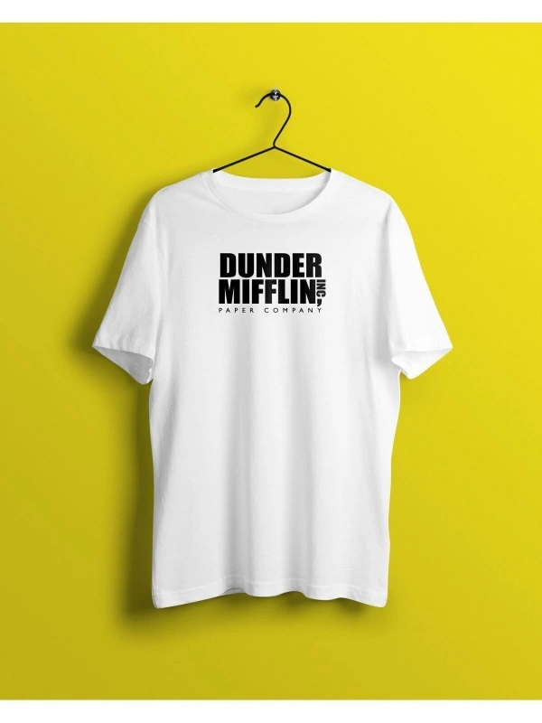 Unisex Beyaz The Office Baskılı T-shirt