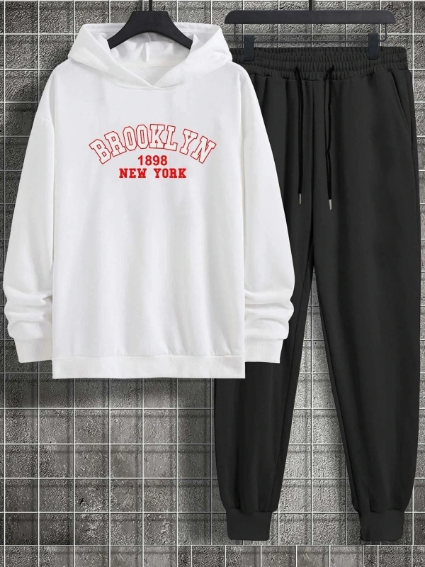 Unisex Brooklyn Baskılı Eşofman Takımı KP-SİYAH-BROOKLYN-ESH-SİYAH