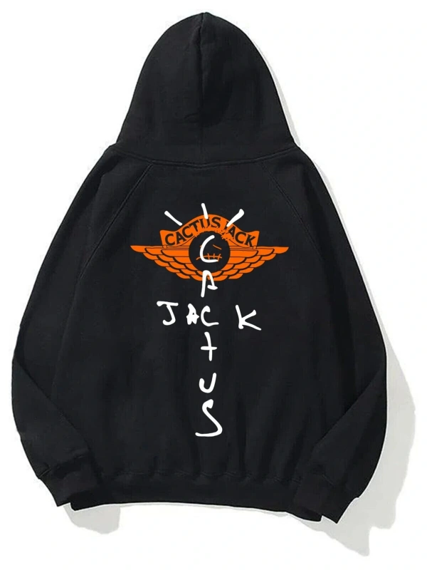 Unisex Cactus Jack 101 Siyah Sweatshirt