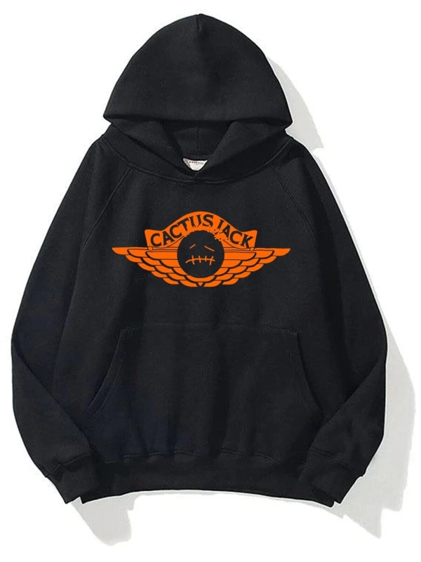 Unisex Cactus Jack 202 Siyah Sweatshirt
