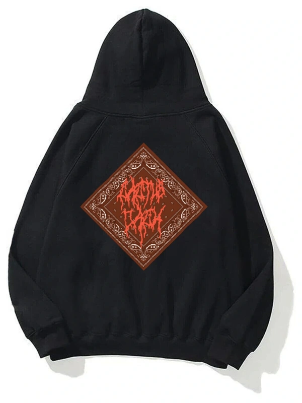 Unisex Cactus Jack Bandana Siyah Sweatshirt