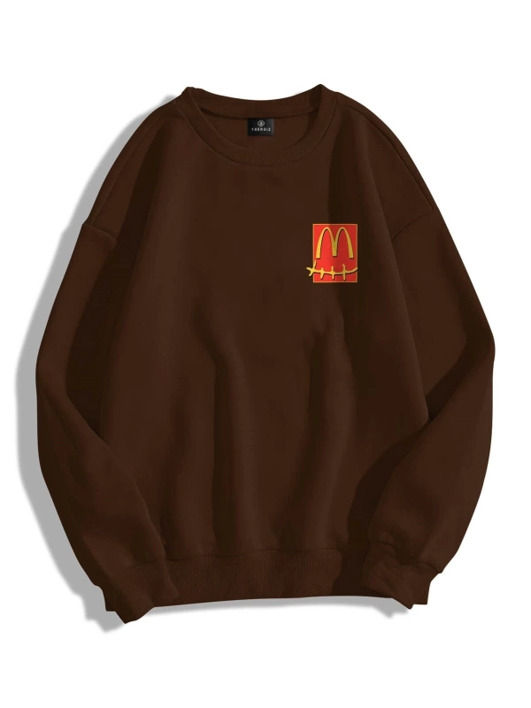 Unisex Cactus Pack Bisiklet Yaka Sweatshirt