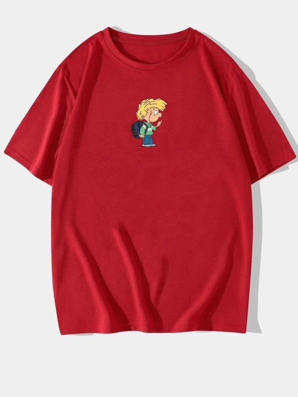 Unisex Cedric Üzümlü Kekim Baskılı T-shirt