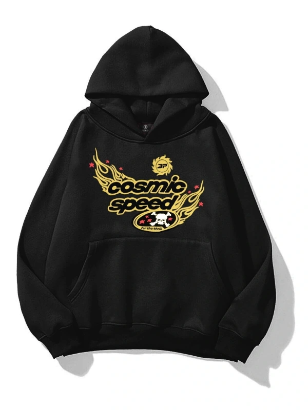 Unisex Cosmic Speed Sweatshirt Siyah