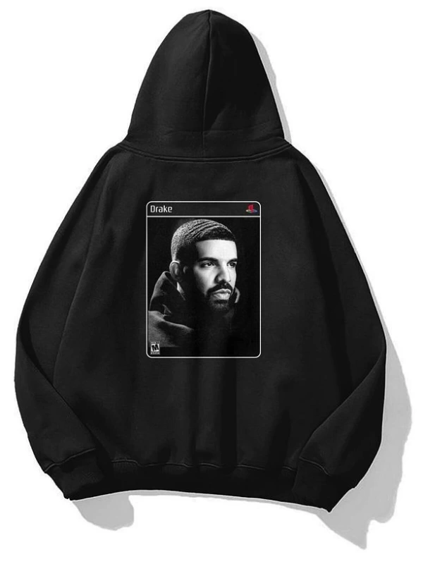 Unisex Drake Scorpion PS2 Sweatshirt Siyah
