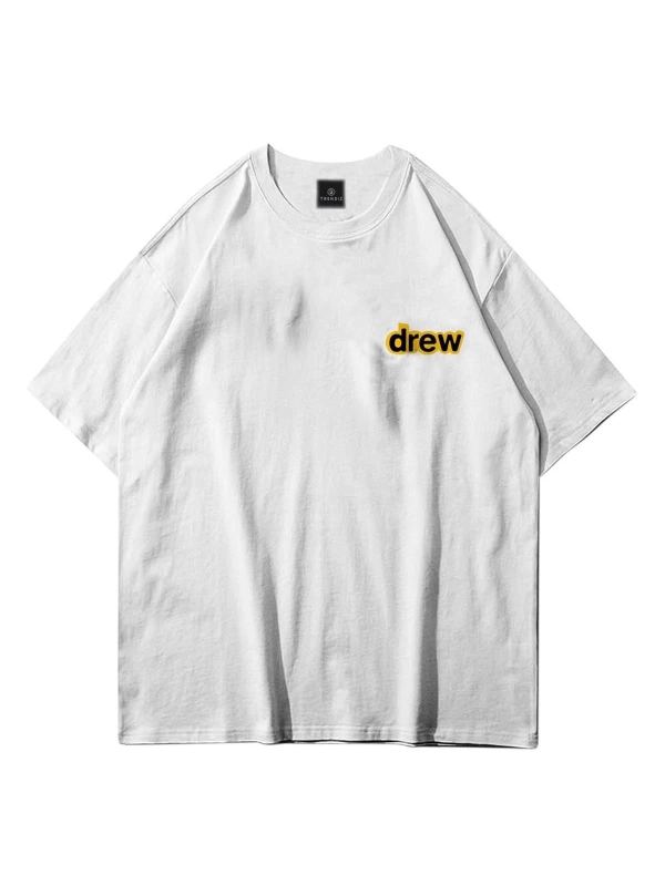 Unisex Drew Bear Beyaz Tshirt