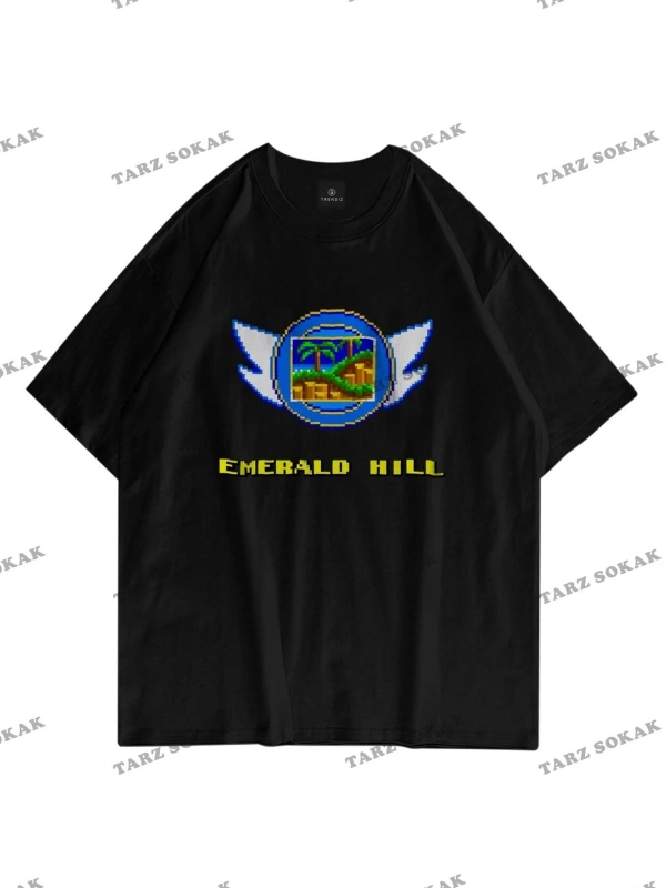 Unisex Emerald Hill Badge Sonic Siyah