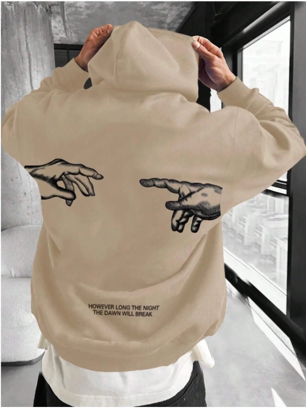 Unisex Erkek/Kadın BREAK Özel Renkli Baskılı Oversize Kapüşonlu Sweatshirt