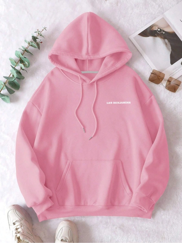 Unisex Erkek/kadın Efsane Model Renkli Özel Baskılı Oversize Kapüşonlu Sweatshirt Pembe
