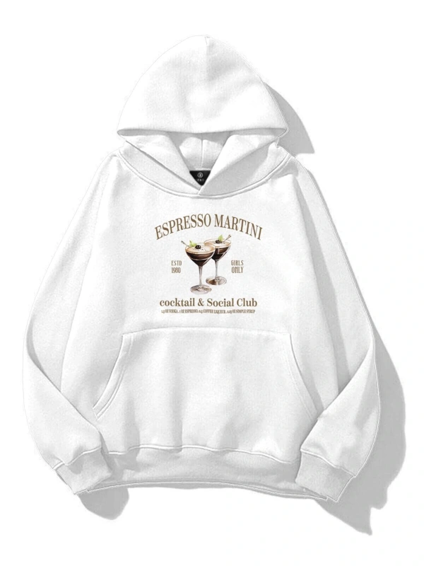Unisex Espresso Martini Sweatshirt Beyaz