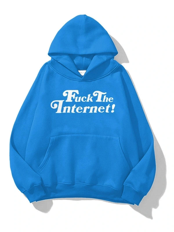 Unisex F*** The Internet Sweatshirt Soft MAVİRENK