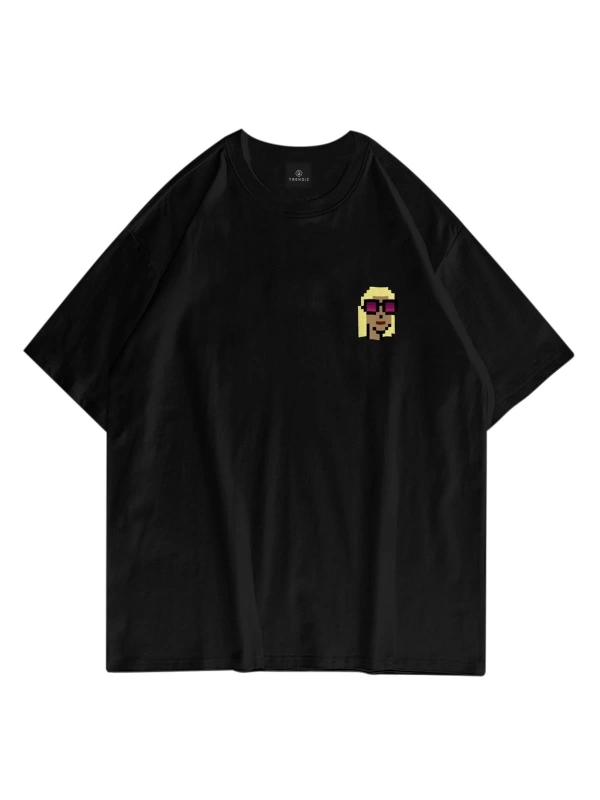 Unisex Fashionista Siyah Tshirt