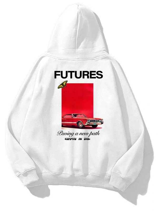 Unisex Futures Sweatshirt Beyaz
