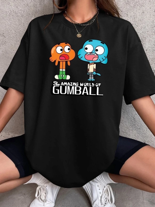 Unisex Gumball Baskılı T-shirt