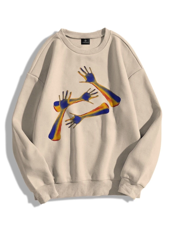 Unisex Heatmaps Arms Bisiklet Yaka Sweatshirt