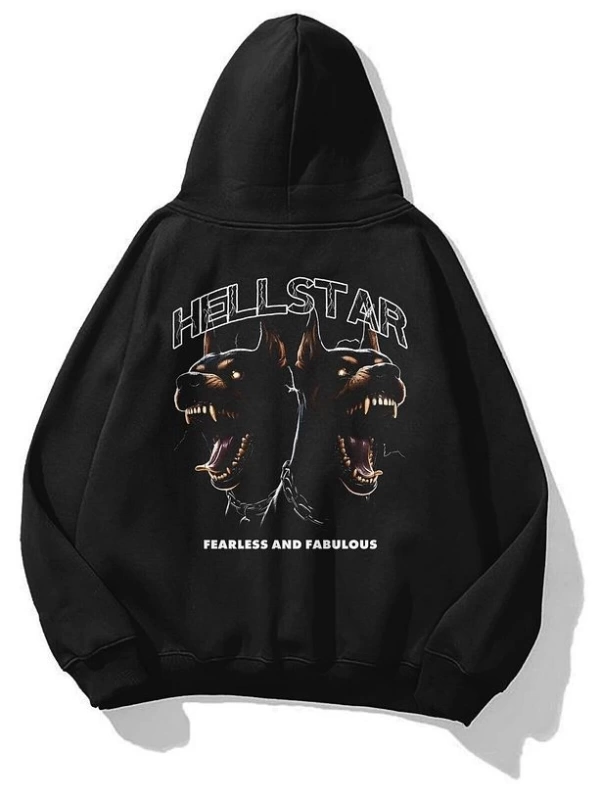 Unisex Hellstar Sweatshirt Siyah